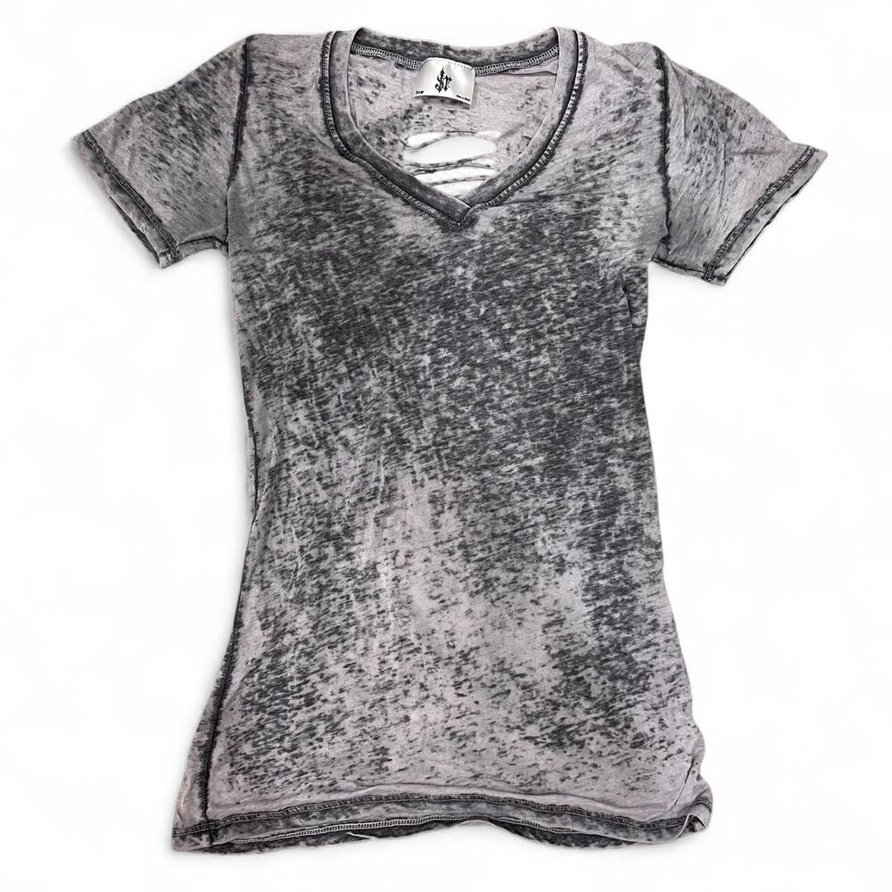 Unbranded Men's Grey and Black Shirt